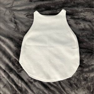 Woven Cotton Sweater Tank Top